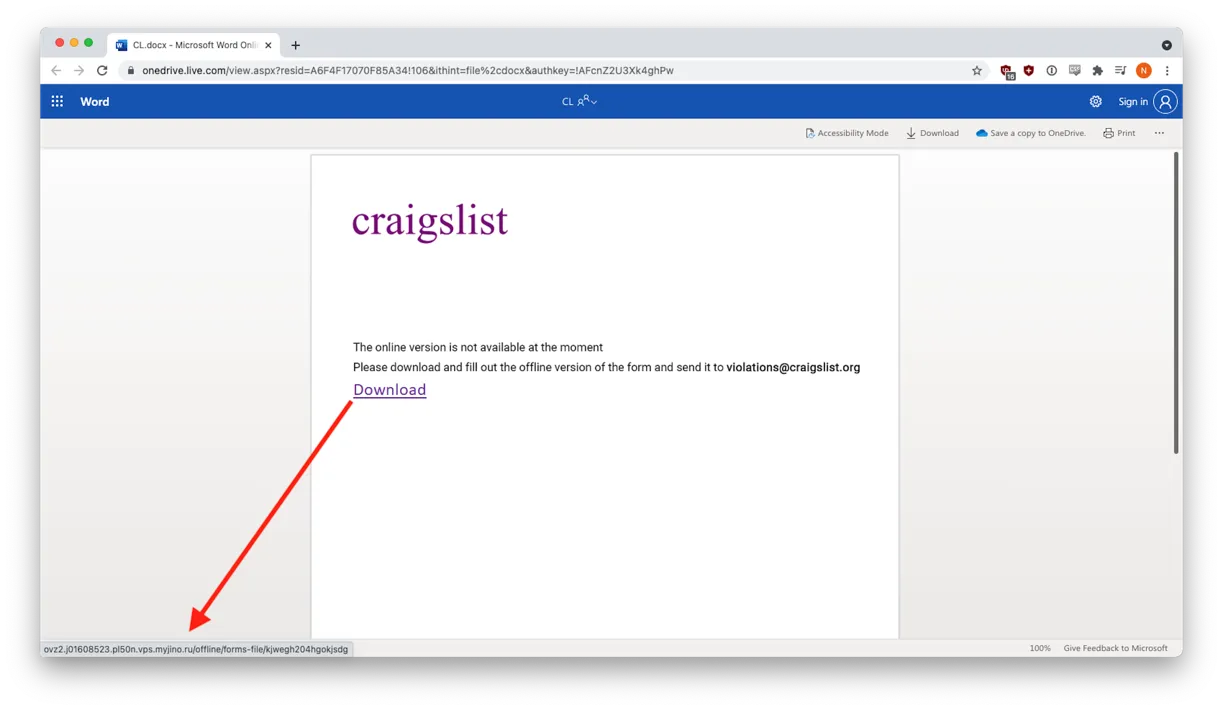 Craigslist Hijacked to Spread Malware